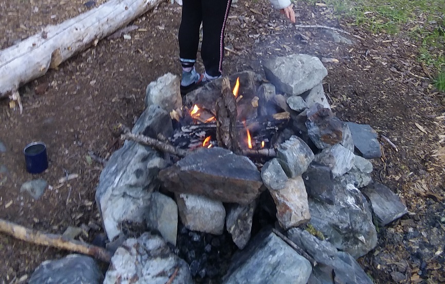 Blue Granite Lake Firepit